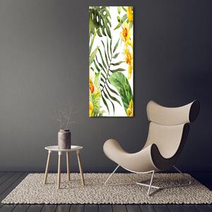 Vertikální Fotoobraz na skle Tropické květiny osv-82524281