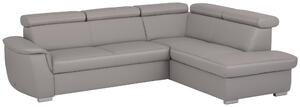 SEDACÍ SOUPRAVA, textil, kůže, platinová Celina Home - Sedací soupravy