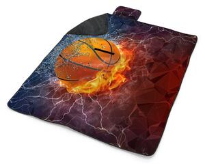 Sablio Plážová deka Basketbalový míč: 200x140 cm