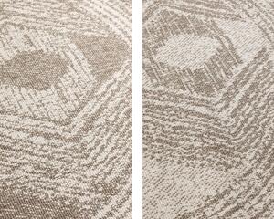 ELLE Decoration koberce Kusový koberec Gemini 106031 Linen kruh z kolekce Elle – na ven i na doma - 140x140 (průměr) kruh cm
