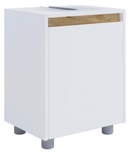 SKŘÍŇKA POD UMYVADLO, bílá, medový dub, bílá, 42/55/33 cm MID.YOU - Koupelnové série, Online Only