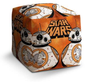 Sablio Taburet Cube Star Wars Ohnivé pozadí - 40x40x40 cm
