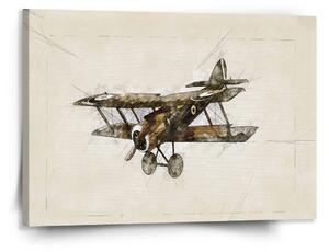 Sablio Obraz Historický dvouplošník Vintage - 150x110 cm