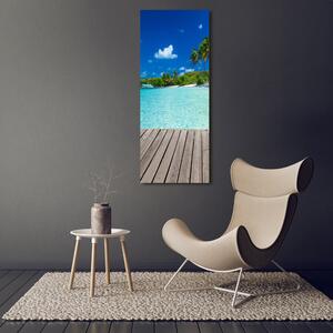 Vertikální Foto obraz na plátně Tropická pláž ocv-83145029