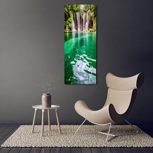 Vertikální Fotoobraz na skle Plitvická jezera osv-83128904
