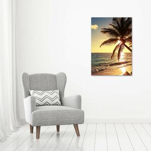 Vertikální Foto obraz skleněný svislý Tropická pláž osv-83274893