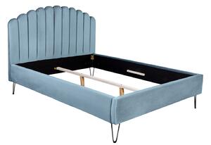 Designová postel Palmira 140 x 200 cm akvamarinová