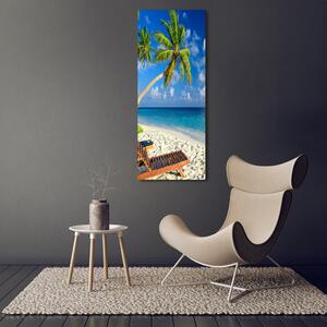 Vertikální Foto obraz skleněný svislý Tropická pláž osv-83358985