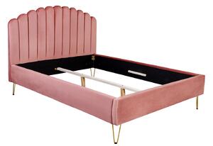 Designová postel Palmira 140 x 200 cm starorůžová
