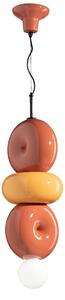 Ferroluce Závěsné svítidlo BUMBUM, v. 60 cm, 1xE27 Barva: Oranžovo-žlutá