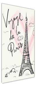Vertikální Fotoobraz na skle Eiffelová věž Paříž osv-83608370