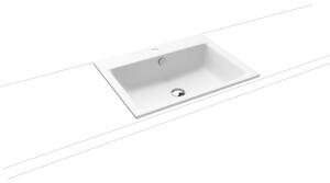 Zápustné umyvadlo Kaldewei Puro 60x46 cm alpská bílá otvor pro baterii uprostřed KW3151PE1