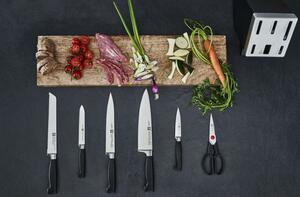 Samoostřící blok s noži a nůžkami Gourmet, 7 ks Zwilling (tmavé bukové dřeva)