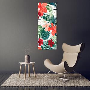 Vertikální Foto obraz skleněný svislý Havajské květiny osv-83704413