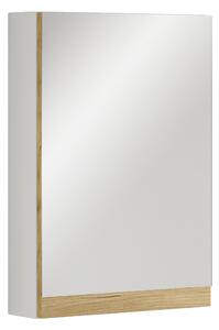 ZRCADLOVÁ SKŘÍŇKA, bílá, medový dub, bílá, 40/58/12 cm MID.YOU - Koupelnové série, Online Only