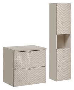 Comad Koupelnová sestava Viva Cashmere I s deskou a skříňkami 60 cm kašmírová
