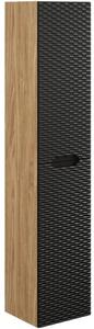 Comad Koupelnová sestava Ocean s deskou, umyvadlem a skříňkami 120 cm černá/dub olejovaný