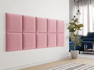Čalouněný panel na zeď 42x42 PAG - růžový