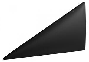 Čalouněný nástěnný panel ABRANTES 1 - pravý trojúhelník, černá ekokůže