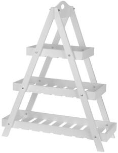 H&S Decoration Trojúhelníkový regál Ros bílý