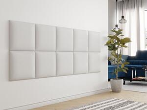 Čalouněný panel na zeď 42x42 PAG - bílá ekokůže