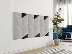Čalouněný nástěnný panel ABRANTES 1 - pravý trojúhelník, černá ekokůže
