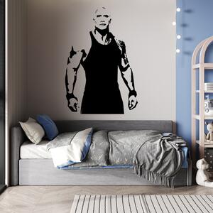 Živá Zeď Samolepka Dwayne Johnson The Rock Barva: černá