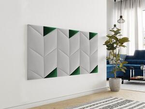 Čalouněný nástěnný panel ABRANTES 1 - pravý trojúhelník, tmavý zelený
