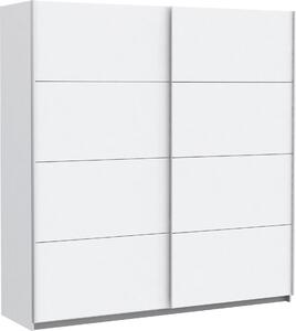 SKŘÍŇ S POSUVNÝMI DVEŘMI, bílá, 200/210/61 cm Ti'me - Šatní skříně