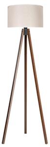 Duolla - Stojací lampa 1xE27/60W/230V pr. 44 cm krémová/wenge
