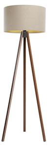Stojací lampa STANDART 1xE27/60W/230V béžová/wenge