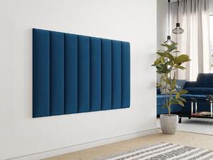 Čalouněný nástěnný panel 80x20 PAG - modrý
