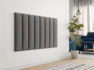 Čalouněný nástěnný panel 80x20 PAG - šedý