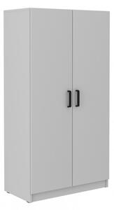 Dvoudveřová skříň MABAKA - šířka 80 cm, šedá