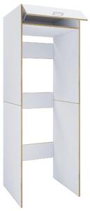 SKŘÍŇKA NAD PRAČKU, bílá, medový dub, 67/200/68 cm MID.YOU - Víceúčelové skříně, Online Only