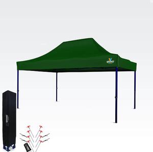 BRIMO Párty stan 3x4,5m - bez 3 stěn - Zelená S. Ocel eco