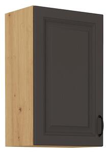 Horní kuchyňská skříňka SOPHIA - šířka 45 cm, tmavě šedá / dub artisan