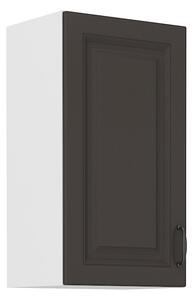 Horní kuchyňská skříňka SOPHIA - šířka 40 cm, tmavě šedá / bílá