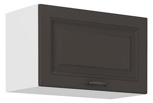 Digestořová skříňka SOPHIA - šířka 60 cm, tmavě šedá / bílá