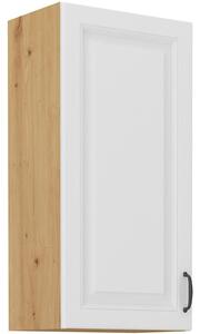 Vysoká horní skříňka SOPHIA - šířka 40 cm, bílá / dub artisan