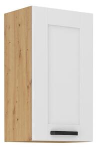 Horní kuchyňská skříňka LAILI - šířka 40 cm, bílá / dub artisan