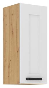 Horní kuchyňská skříňka LAILI - šířka 30 cm, bílá / dub artisan