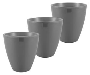 PARKSIDE® Sada váz na rostliny PreZero, 40 cm, 3dílná, šedá (800006363)