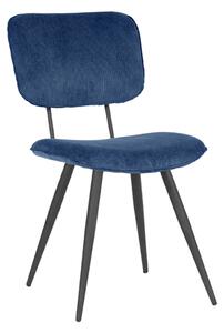 LABEL51 Jídelní židle Dining chair Vic - Blue - Ribcord