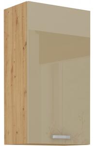 Vysoká horní skříňka ADARA - šířka 50 cm, cappucino / dub artisan