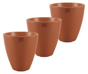 PARKSIDE® Sada váz na rostliny PreZero, 40 cm, 3dílná, terakota (800006361)