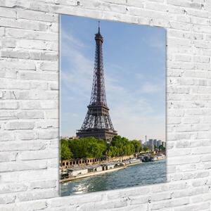 Vertikální Fotoobraz na skle Eiffelová věž Paříž osv-85055031