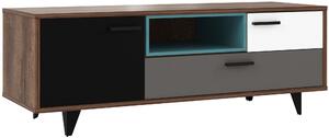 KOMODA POD TELEVIZI, šedá, zelená, černá, bílá, barvy dubu, 155/54/52 cm Carryhome - TV stolky & komody pod TV