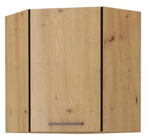 Horní rohová skříňka MALILA - 60x60 cm, dub artisan