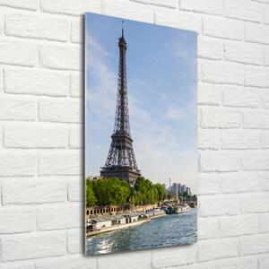 Vertikální Fotoobraz na skle Eiffelová věž Paříž osv-85055031
